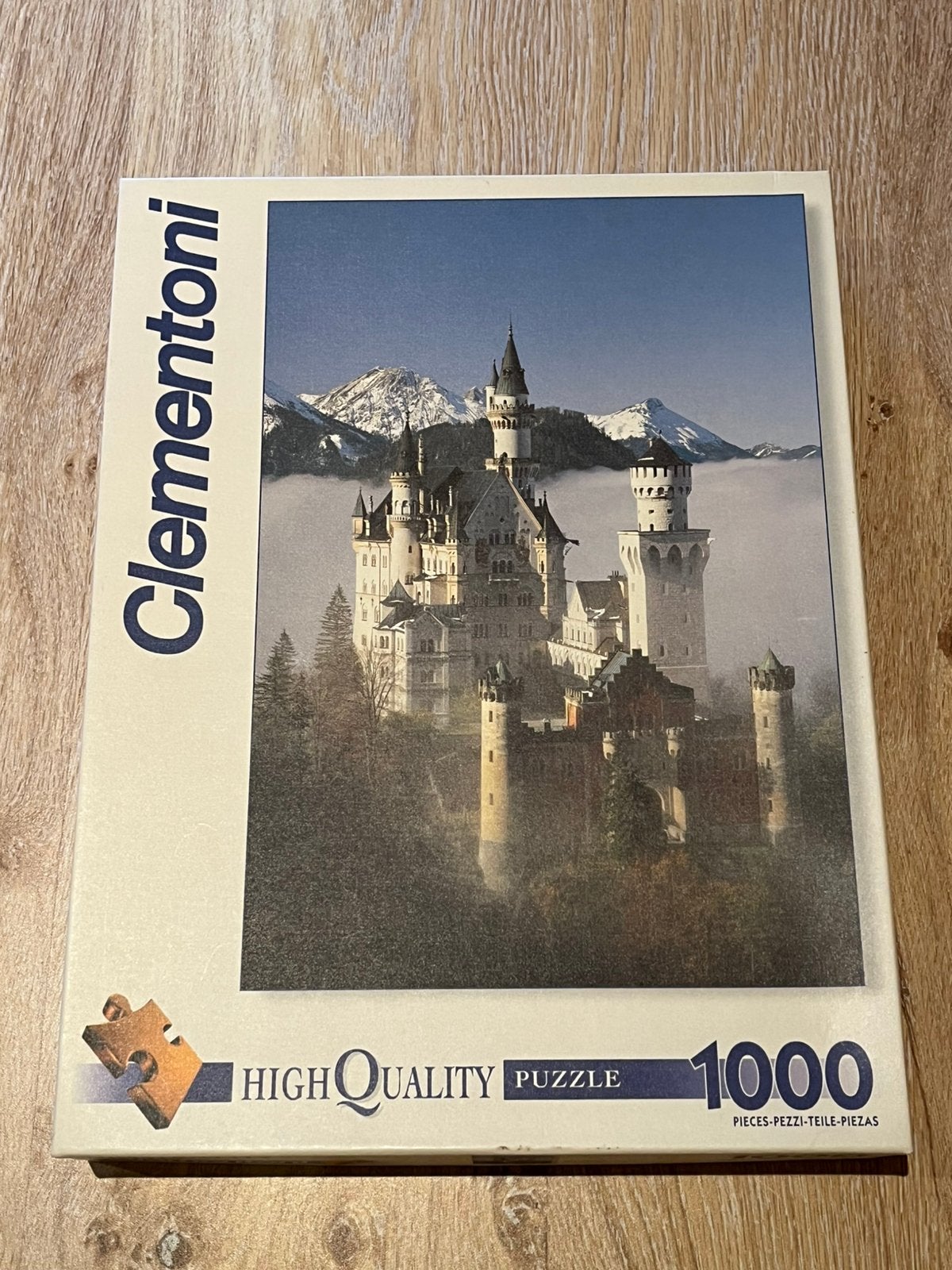 Puzzle 1000 pièces Clementoni - Château de Neuschwanstein, Enlèvement ou Envoi, 500 à 1500 pièces, Comme neuf, Puzzle