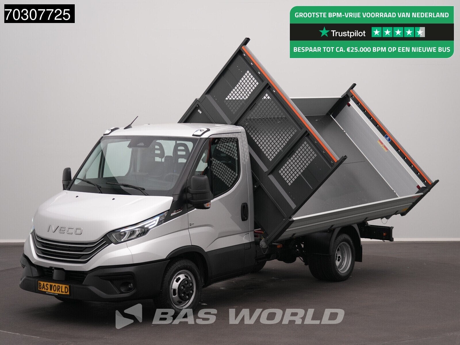 Iveco Daily 35C21 3.0L Automaat Driezijdige Kipper Dubbelluc, Autos, Neuf, Argent ou Gris, Achat, Entreprise