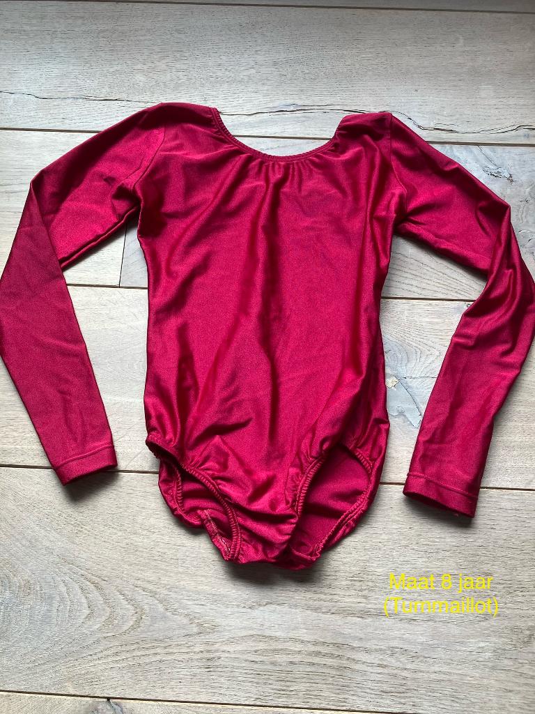 Turnmaillot - Maat 8 jaar, Ophalen of Verzenden, Zo goed als nieuw, Meisje, Sport- of Zwemkleding
