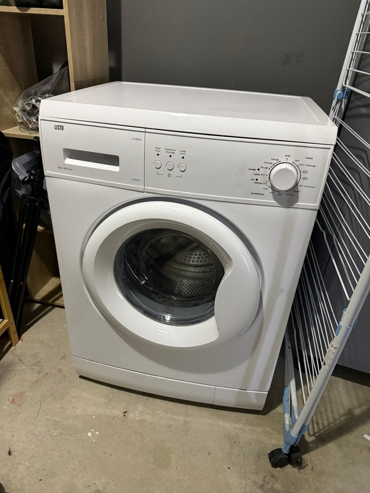 Lave linge LISTO, Electroménager, 4 à 6 kg, Chargeur frontal, Enlèvement, Utilisé