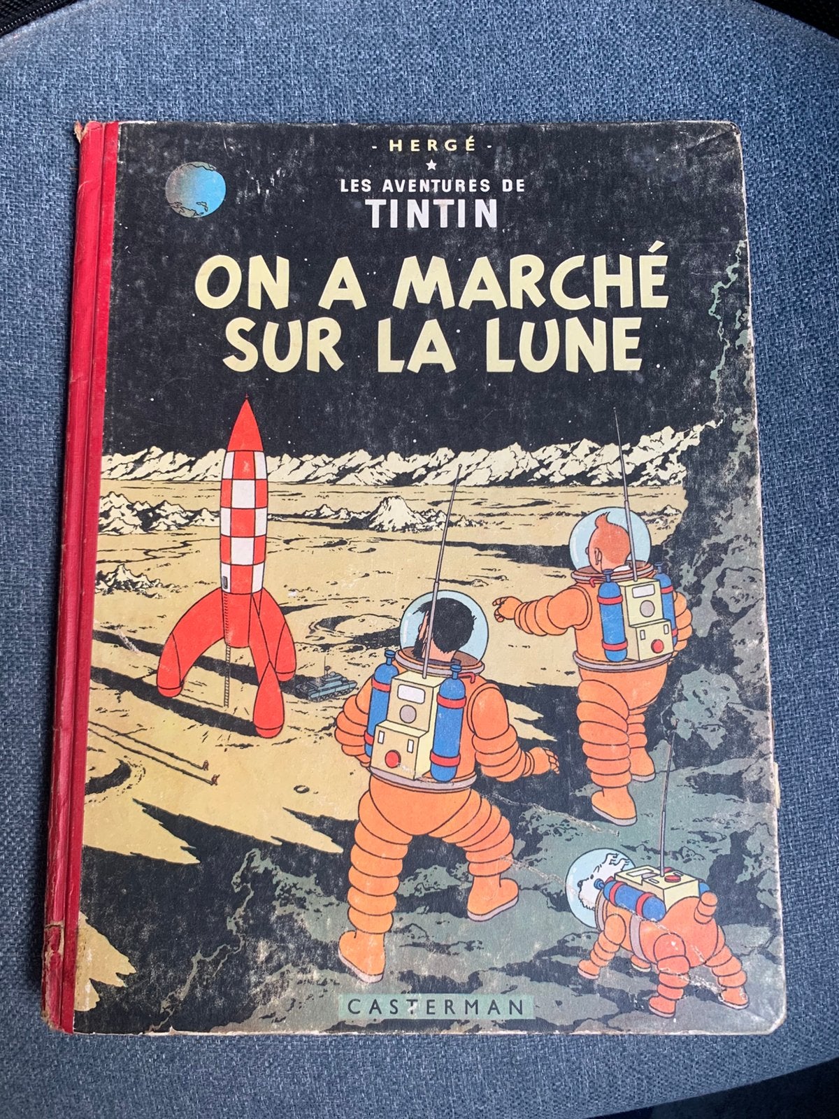 1e druk 1954 - Tintin -On a marché sur la Lune, Enlèvement ou Envoi, Comme neuf