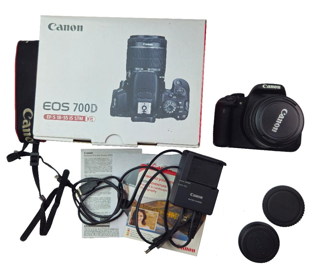DSLR camera Canon 700D met alle toebehoren, Audio, Tv en Foto, 18 Megapixel, Gebruikt, Spiegelreflex, Verzenden
