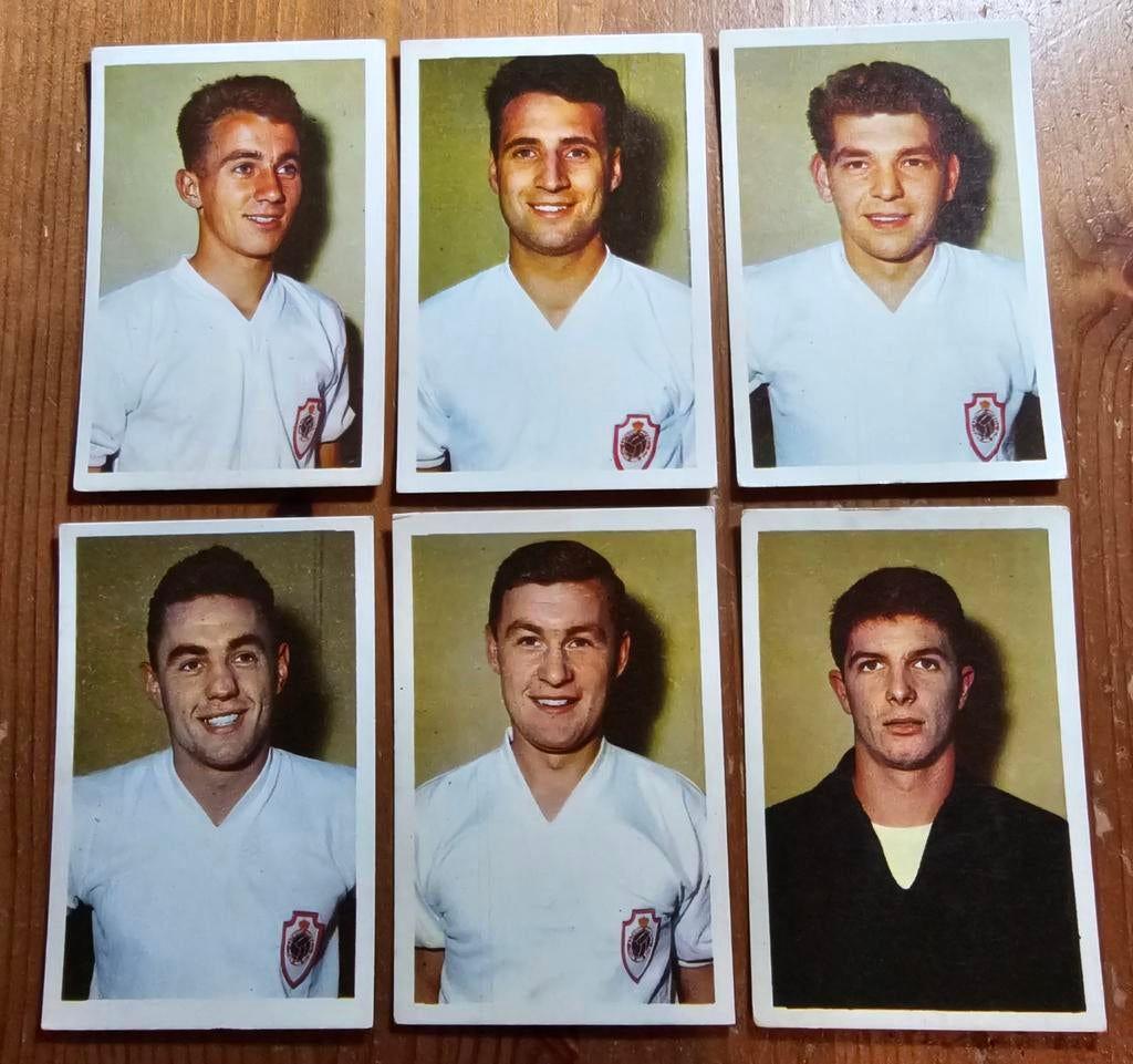 Feuille d'érable 1962-1963 (avant panini) 6 cartes d'Anvers , Enlèvement ou Envoi, Comme neuf, Plusieurs images