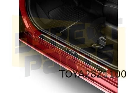 Toyota Yaris P13 Instaplijsten (2x) tekst ''Hybrid" Originee, Neuf, -, -, Toyota