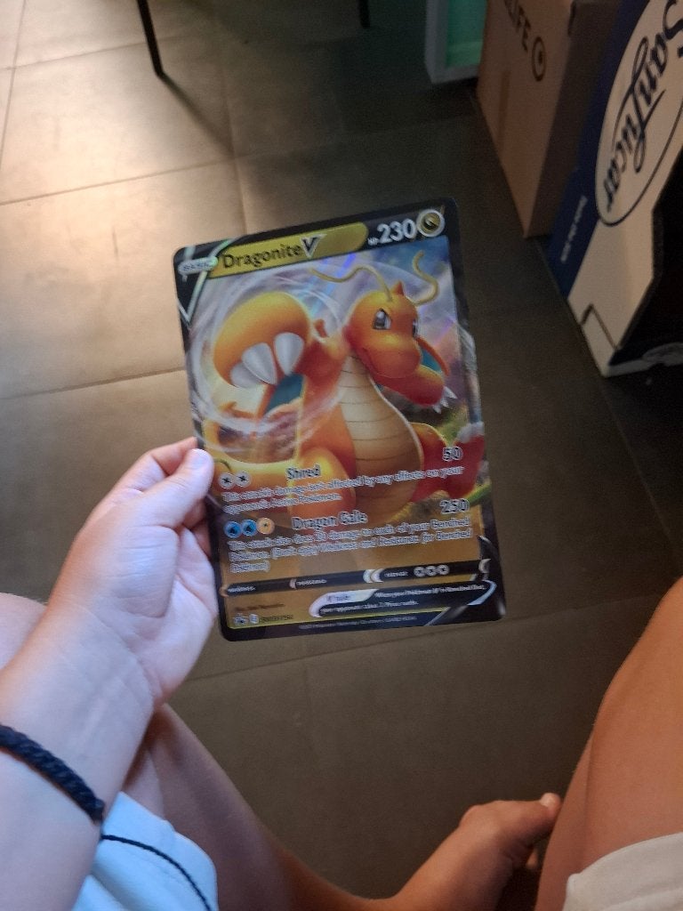 pokemokarten jumbo dragonite v, Enlèvement ou Envoi, Utilisé, Cartes en vrac