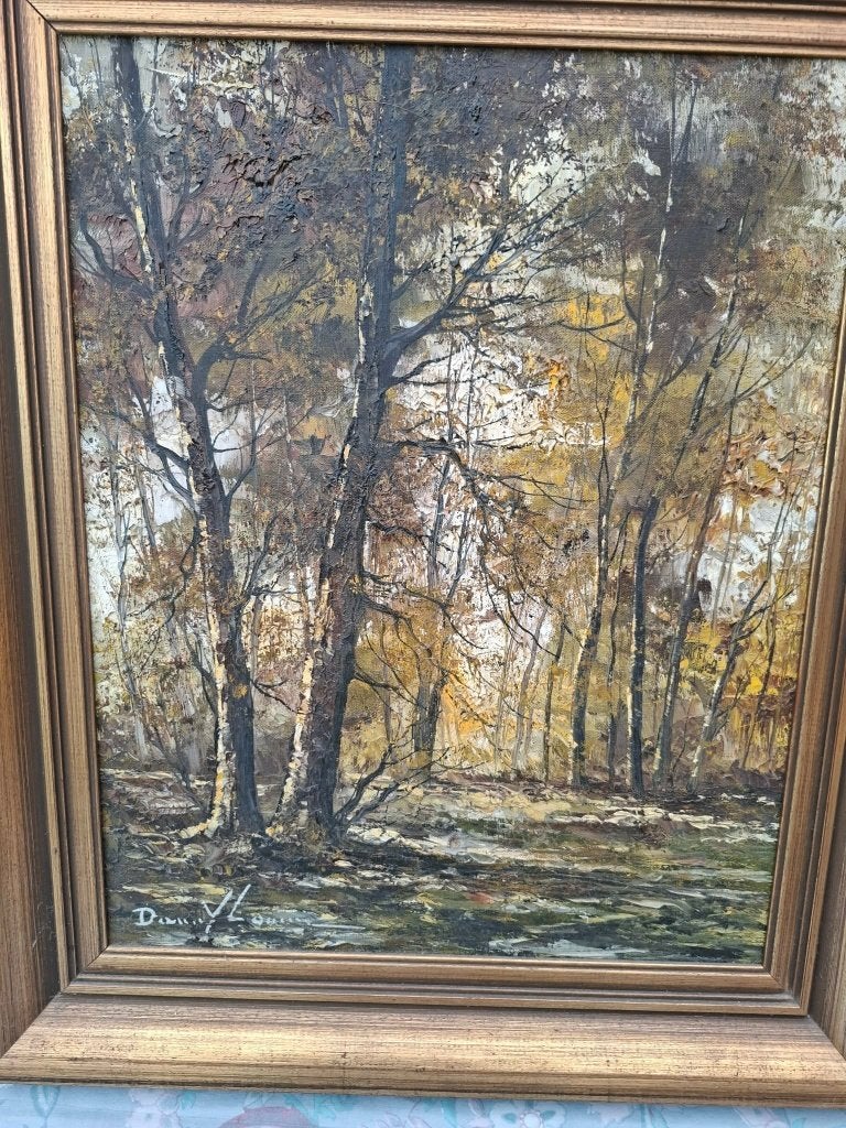 Schilderij Danny Lammers, Antiquités & Art, Encadré, Enlèvement ou Envoi, Peinture acrylique, Paysage