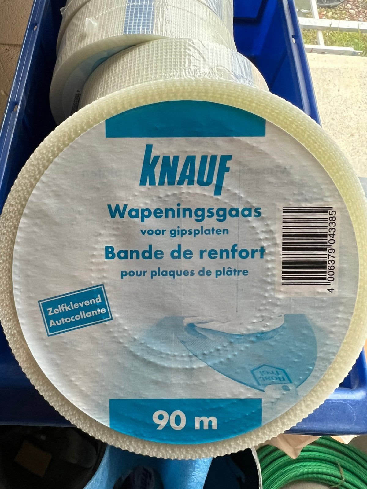 Bande de renfort Knauf pour plaques de plâtre, Enlèvement