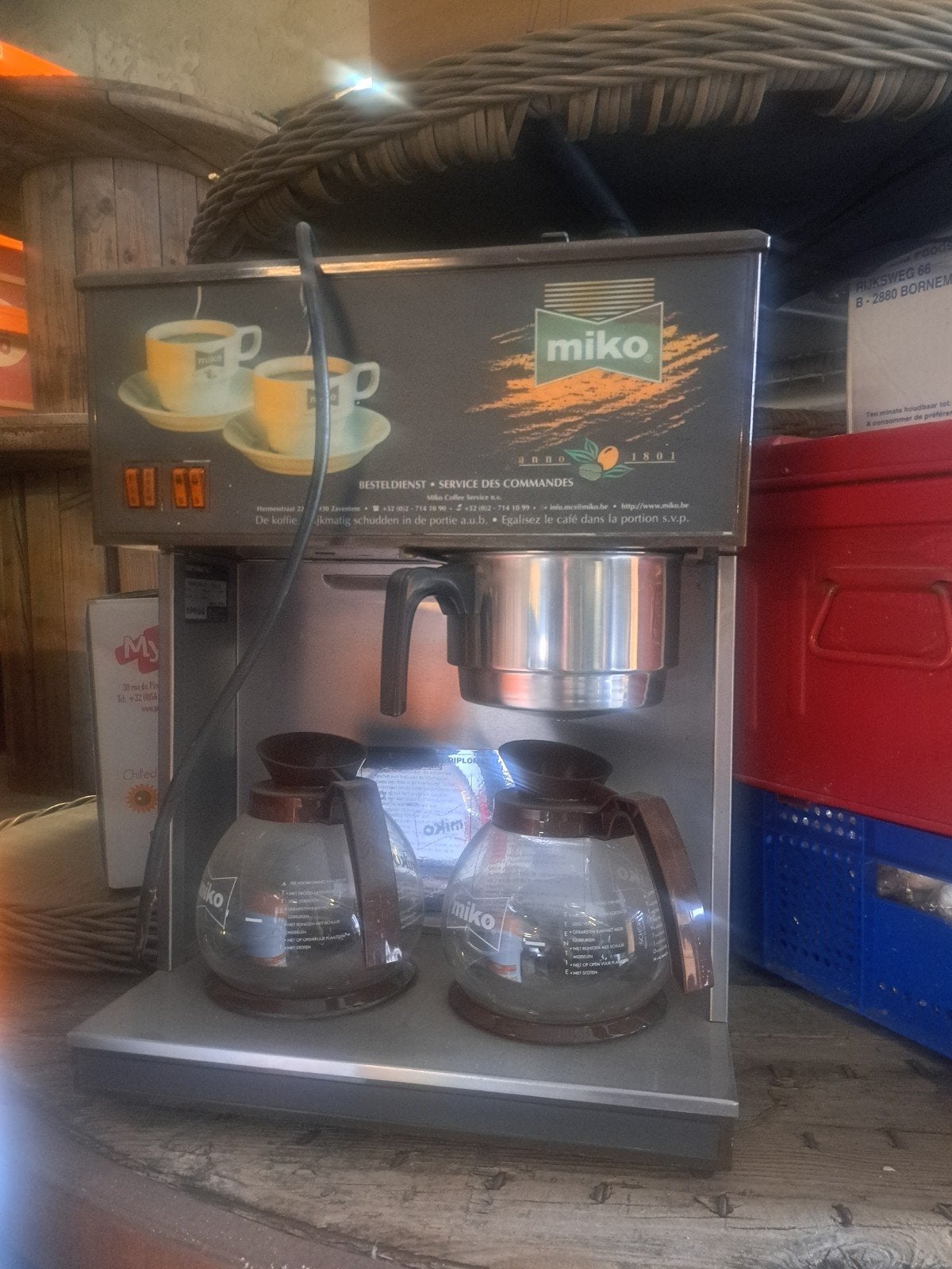 Miko filterkoffiemachine, Enlèvement