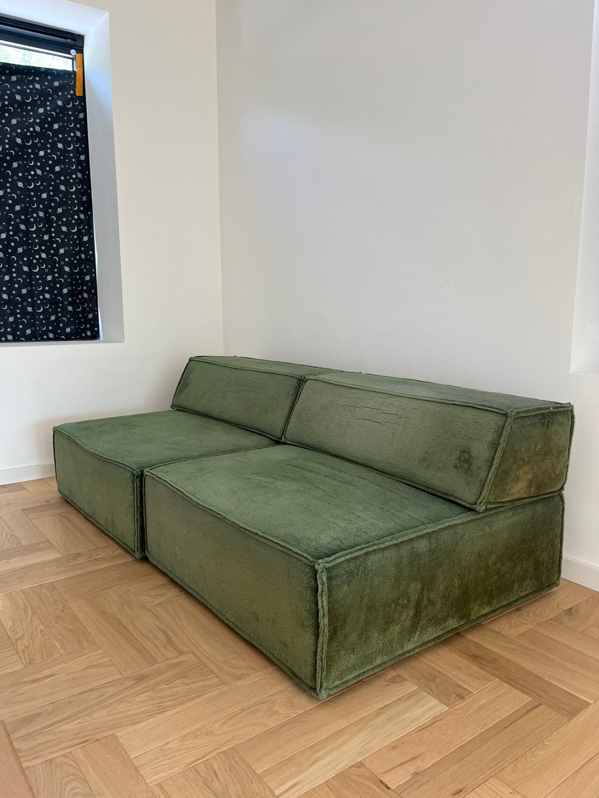 Canapé 2 places COR Trio original des années 70, 90 cm, Utilisé, Deux personnes, Vert