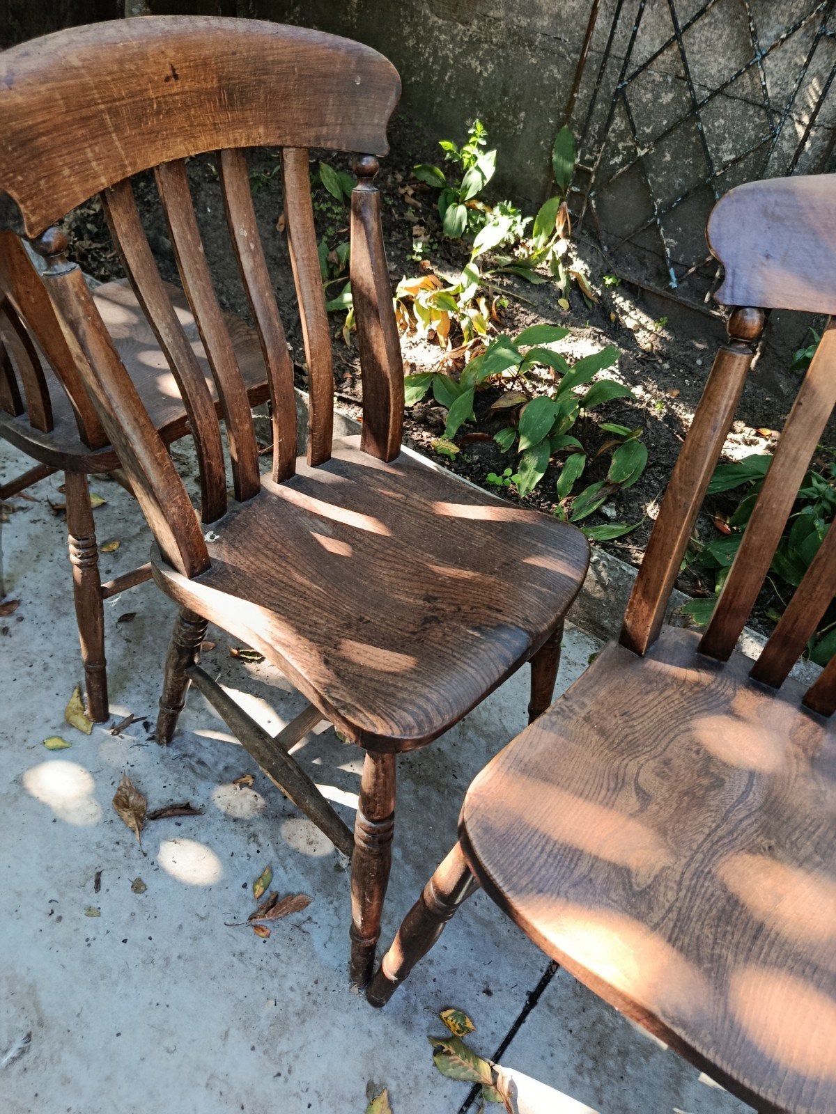 4 boerenstoelen, Enlèvement, Utilisé, Bois