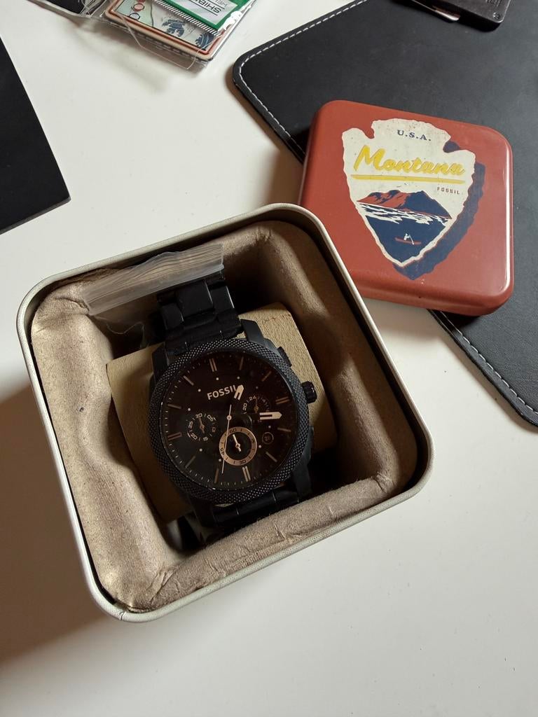 Fossil Horloge, Handtassen en Accessoires, Horloges | Heren, Staal, Gebruikt, Staal, Polshorloge