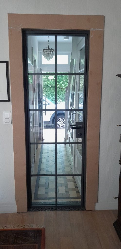 Stalen binnendeur met glas, Ophalen, Minder dan 80 cm, Binnendeur, Nieuw