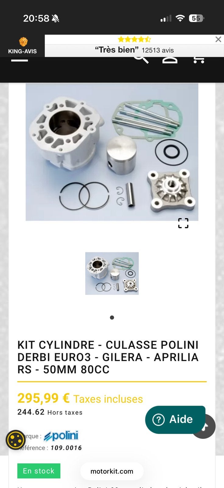 Kit 80 polini euro3, Enlèvement, Neuf