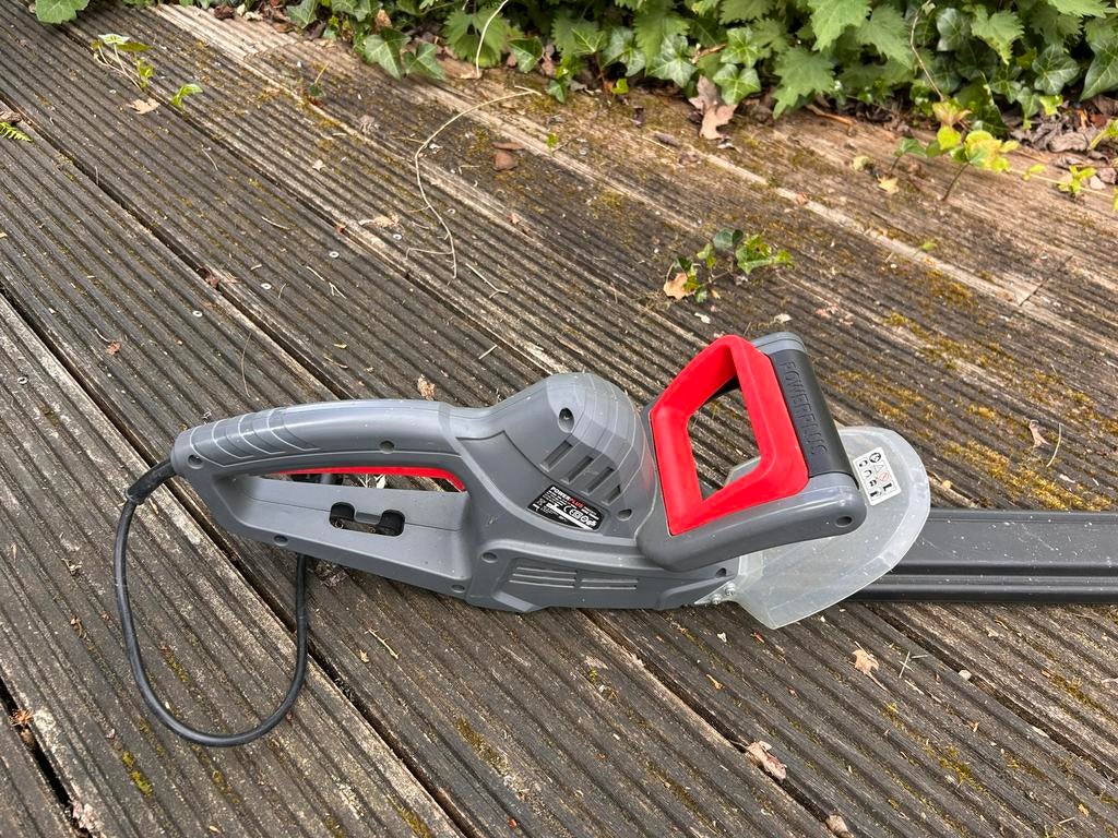 Taille-haie électrique Powerplus 550 mm - bon état, Jardin & Terrasse, Taille-haies, Enlèvement, Utilisé, Électrique