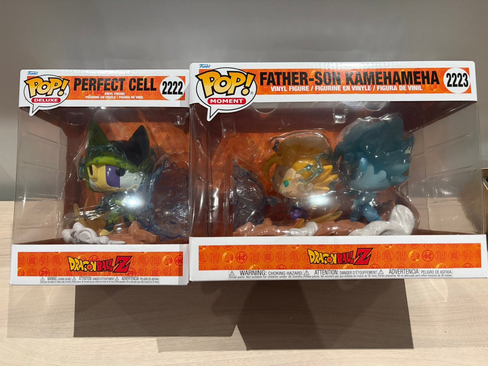Funko Pop! Perfect Cell 2222 Father-Son Kamehameha 2223 set, Ophalen of Verzenden, Zo goed als nieuw