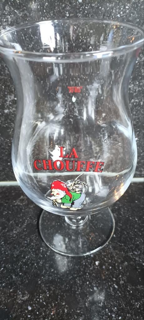 Oud bierglas la chouffe br Duvel Moortgat 25 cl, Verzamelen, Ophalen of Verzenden, Duvel