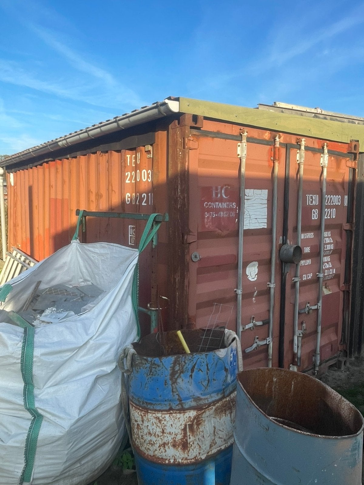 20 ft containers, Ophalen