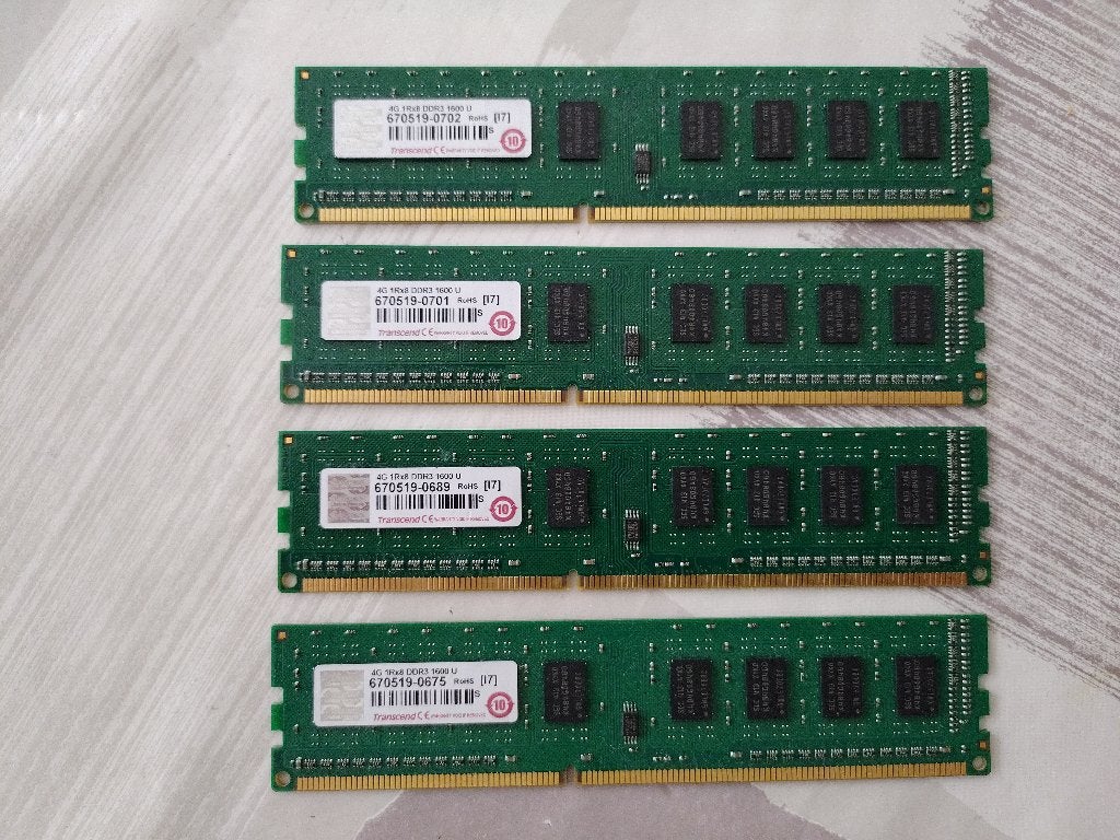 Mémoire RAM 4Gb DDR3 1600, Gebruikt, DDR3, Ophalen of Verzenden, Desktop