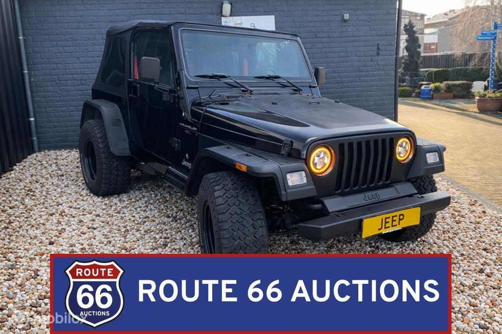 Jeep Wrangler | 2002 | Route 66 Auctions, Auto's, Jeep, Gebruikt, Zwart, Bedrijf, Handgeschakeld