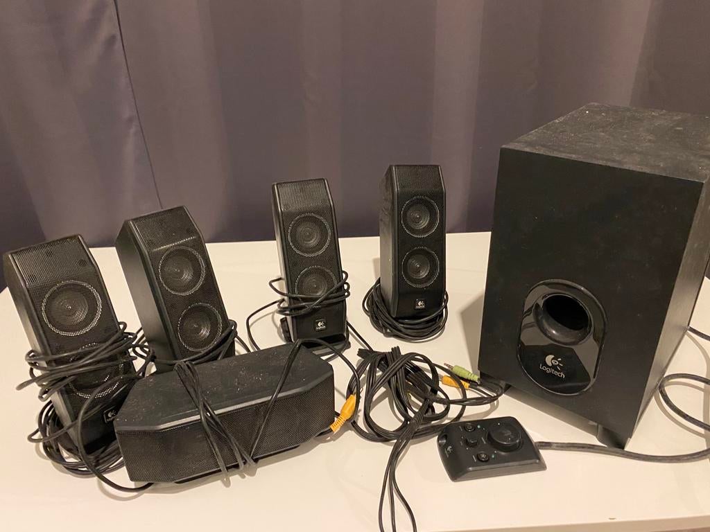 Logitech X-540 5.1 Surround Sound Speaker System, Ophalen, Gebruikt