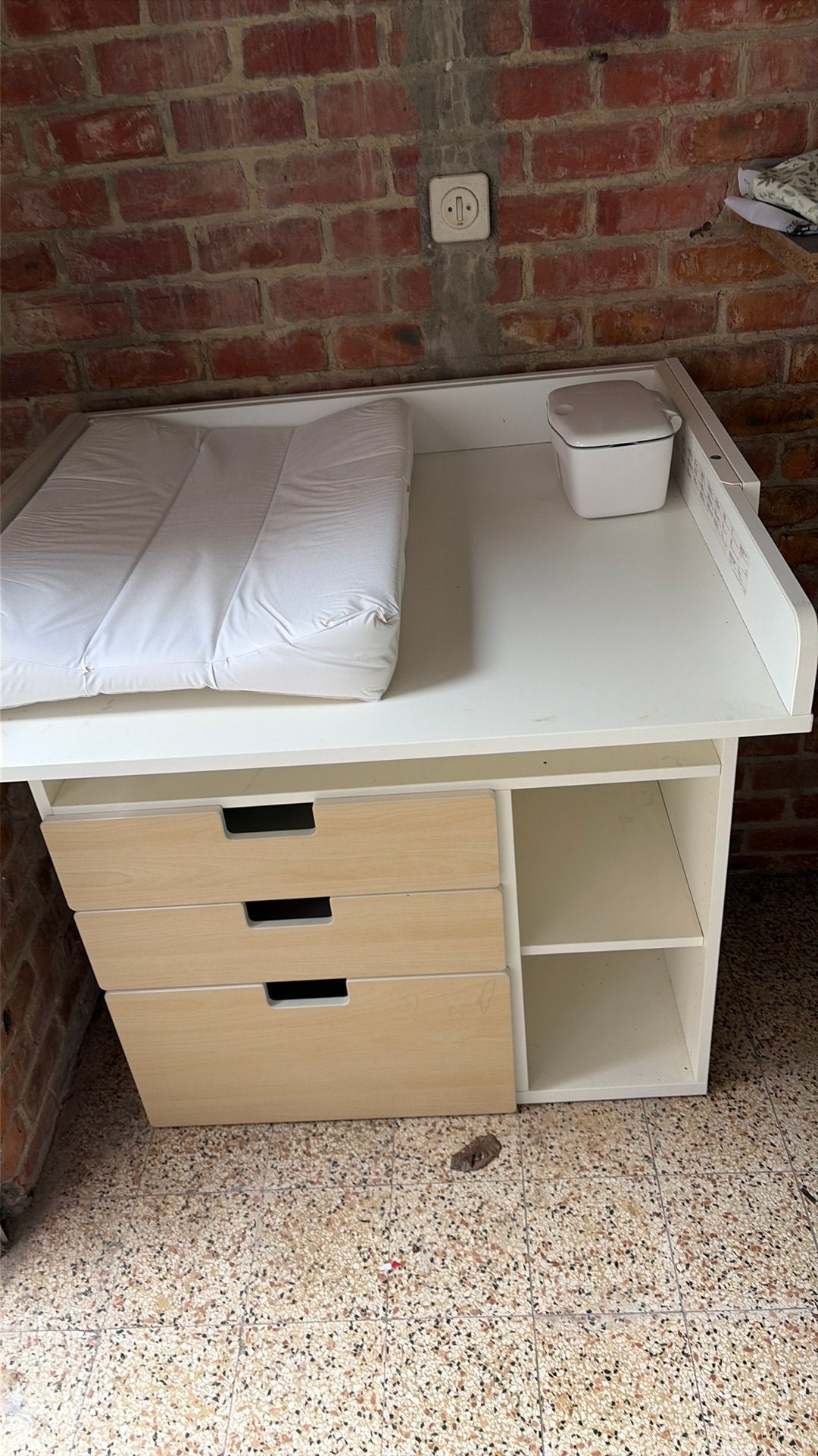Ikea verzorgingstafel, Kinderen en Baby's, Ophalen, Gebruikt, 70 cm of meer, 75 tot 100 cm