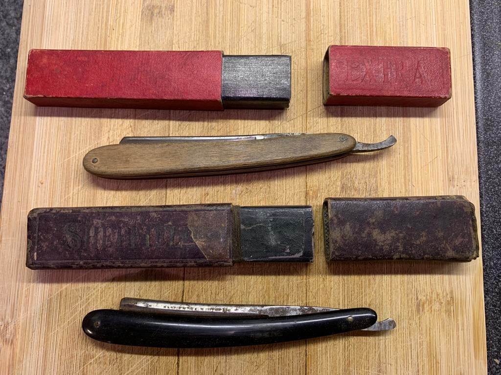 Vintage scheermessen, Antiek en Kunst, Ophalen of Verzenden