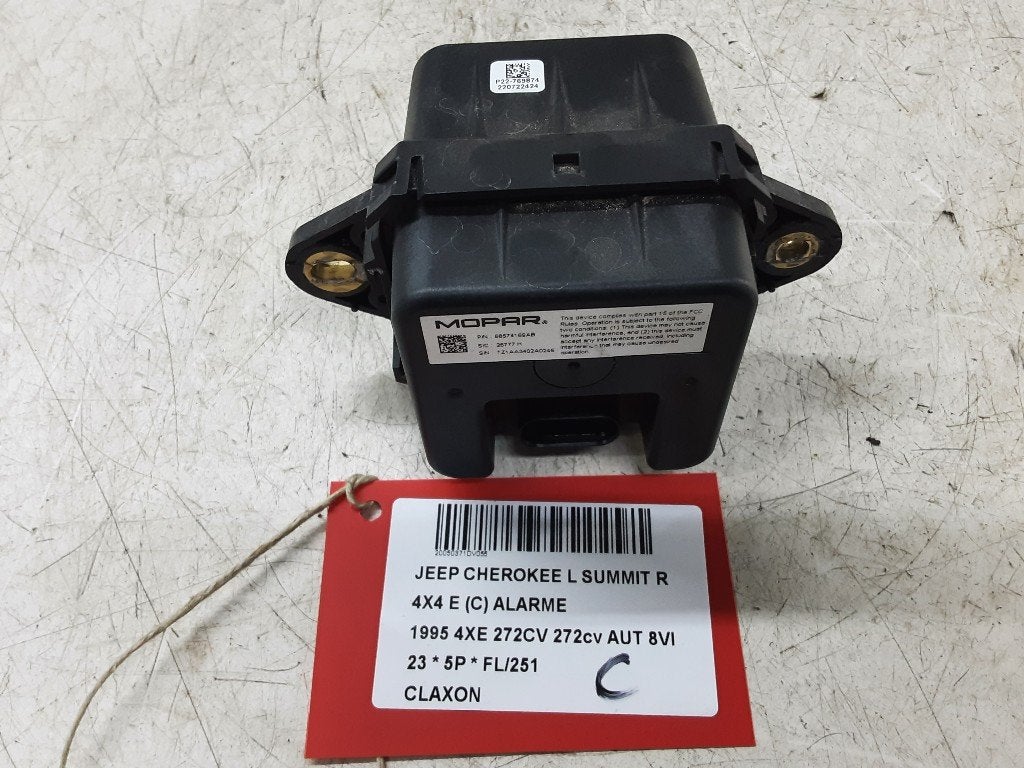 AVERTISSEUR/KLAXON Jeep Grand Cherokee L (WL) (P22769874), Jeep, Mevr. I. Hauben, Utilisé, Rue de l'Espoir 34 34
4030  GRIVEGNÉE, BE