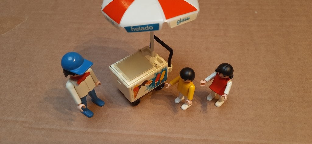 Vintage Playmobil 3563 - IJsverkoper, Kinderen en Baby's, Gebruikt, Complete set, Ophalen of Verzenden, Figuren