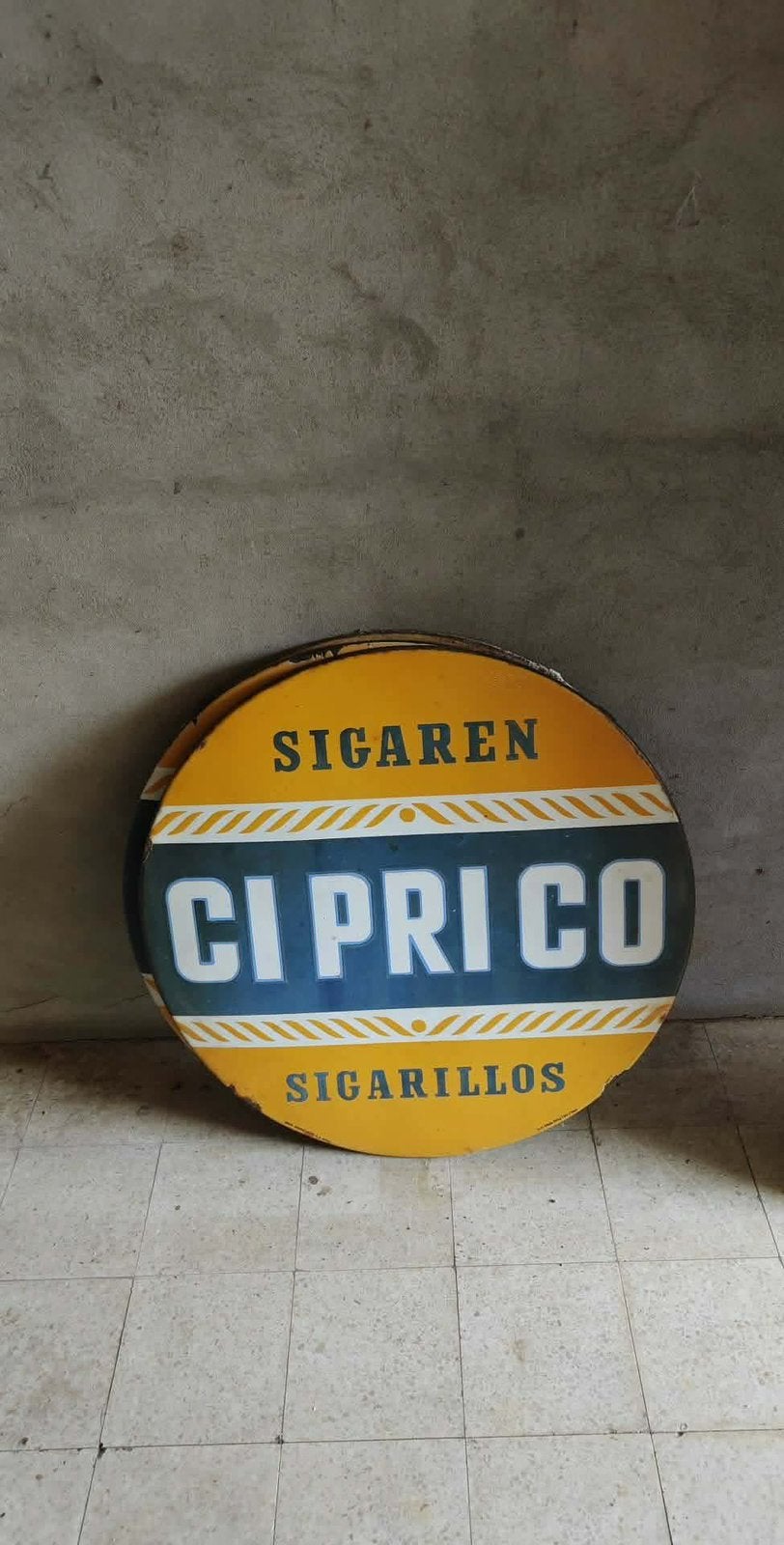 Reclame borden Ciprico te koop, Verzamelen, Ophalen, Gebruikt, Reclamebord