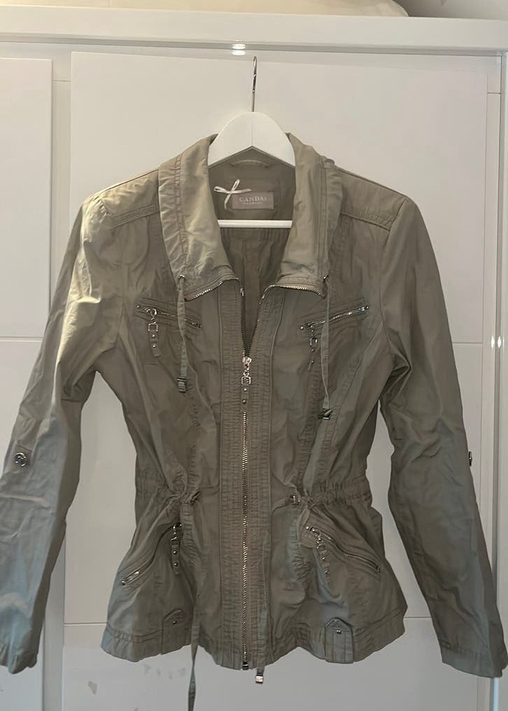 Grijze dunne jas, Kleding | Dames, Ophalen, Zo goed als nieuw, Maat 38/40 (M), Grijs