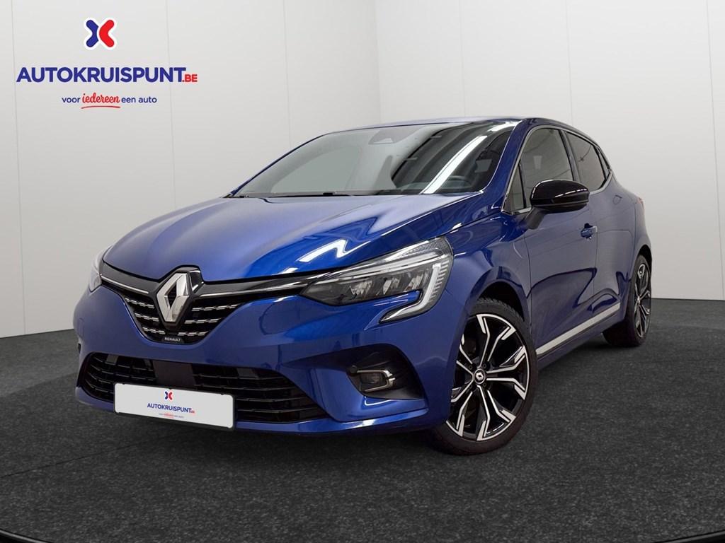 Renault Clio 1.6E-Tech Hybrid Techno AUT. GPS Camera Verw.z, Auto's, Renault, Automaat, Blauw, https://public.car-pass.be/vhr/ba8f56c7-3901-4d4f-8ca1-7e52d2b424ab