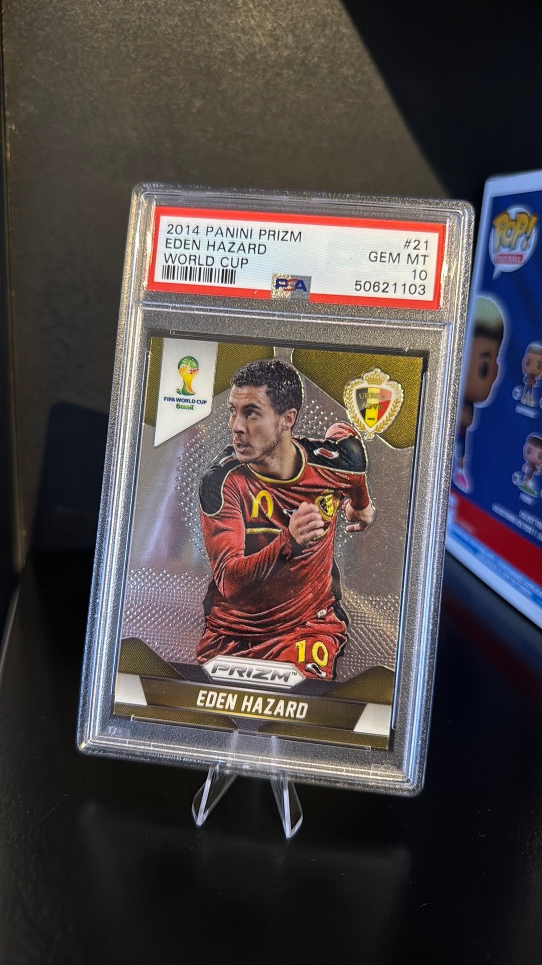 Eden Hazard - Panini Prizm - PSA10, Enlèvement ou Envoi, Comme neuf