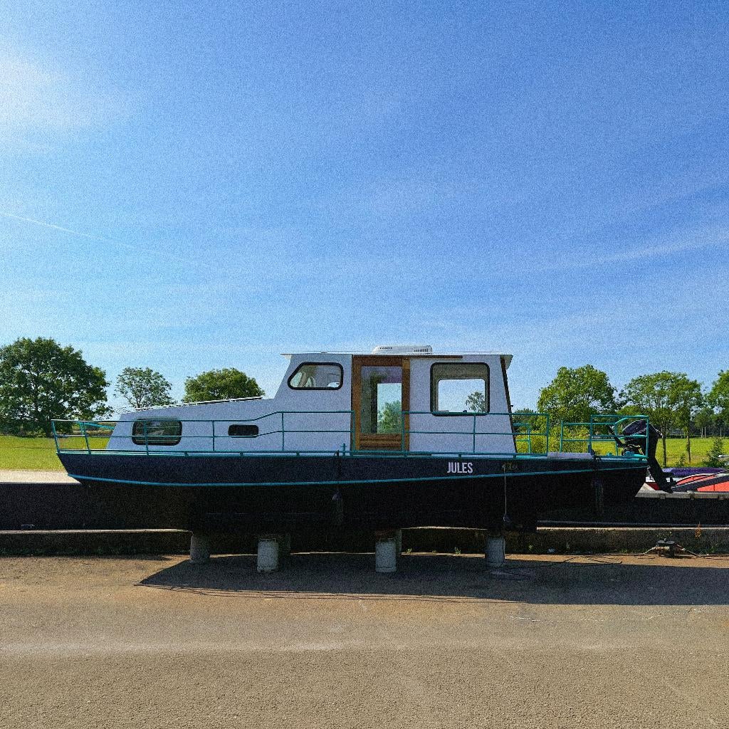 Woonboot staal 10m (Gasten- /2de-verblijf / Studentenwoning), Immo, 17 m², Verkoop zonder makelaar, 1 kamers, Gent