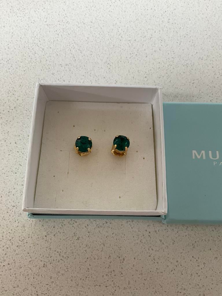 Oorbellen Murat, Handtassen en Accessoires, Oorbellen, Nieuw, Ophalen of Verzenden, Knopjes of Stekers, Groen