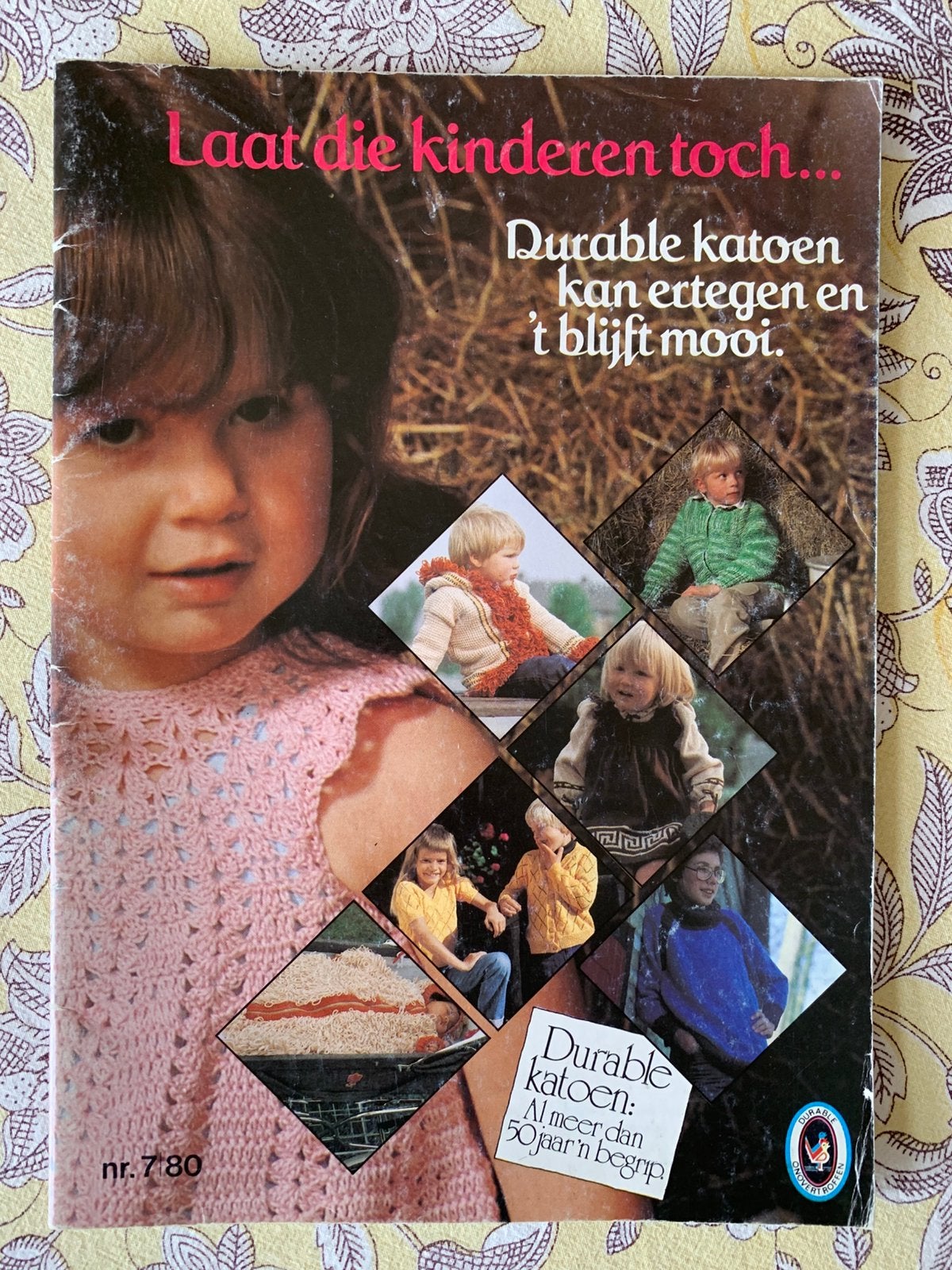 durable kinderen vintage nr 7 1980, Hobby en Vrije tijd, Breien en Haken, Ophalen