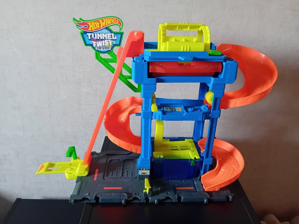 Hot wheels tunnel twist carwash, Enlèvement, Utilisé, Circuit, Hot Wheels
