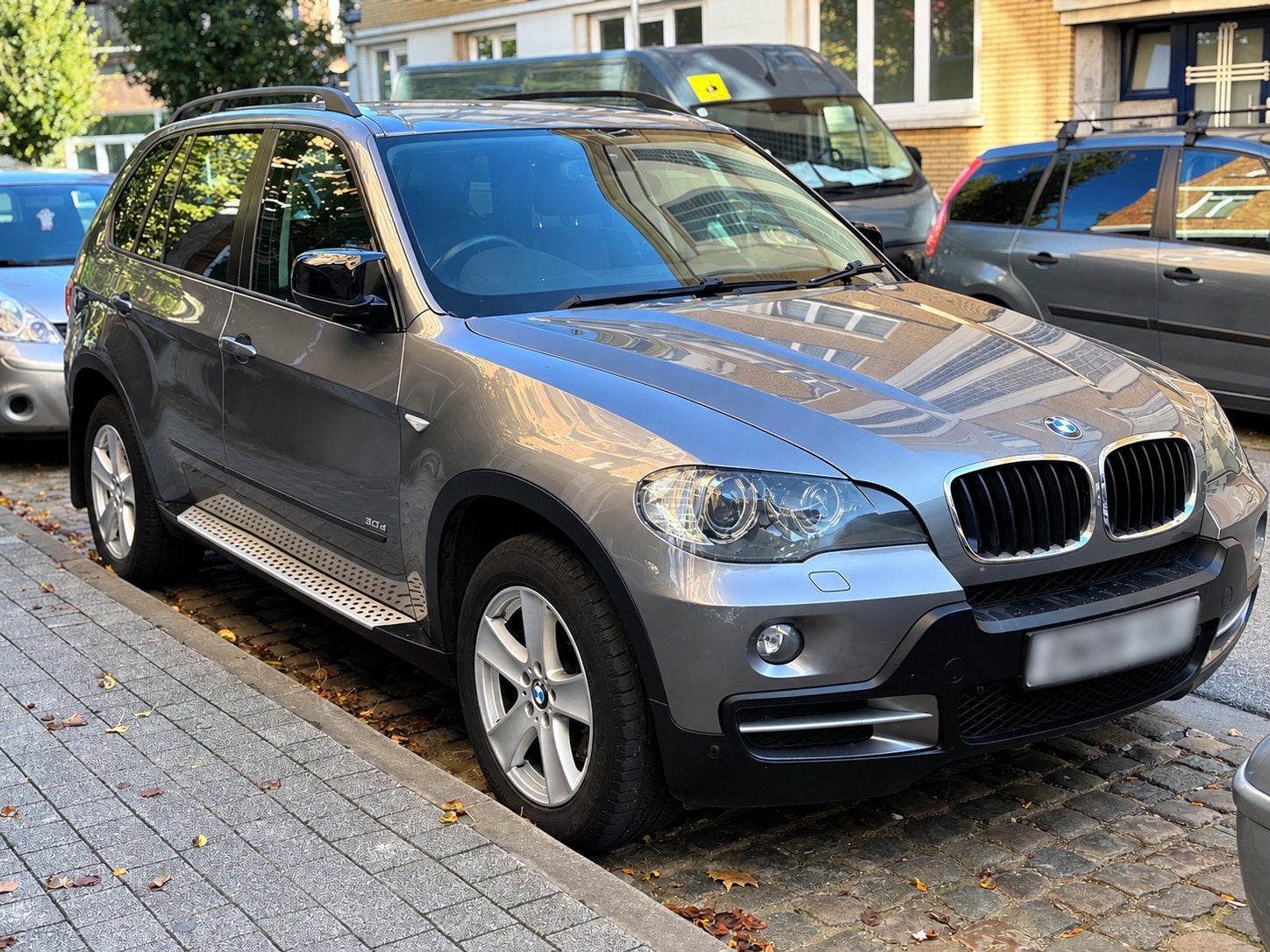 BMW X5 3.0d xDrive • Automatique • Cuir • 2008, Cuir, Argent ou Gris, Achat, X5