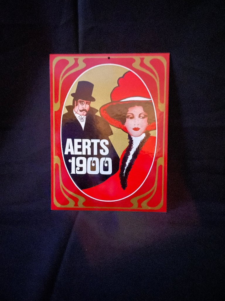 reclamebord Aerts 1900, Verzamelen, Ophalen, Gebruikt, Reclamebord, Plaat of Schild, Overige merken