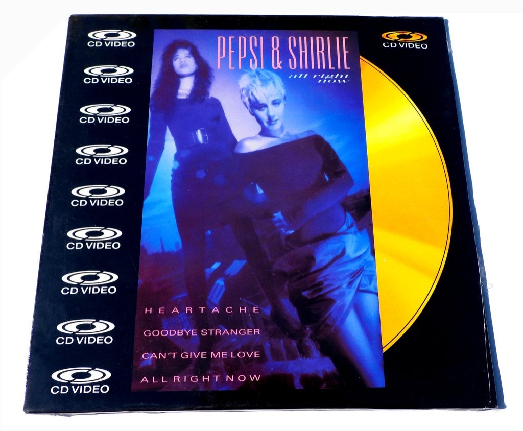 CDVideo 8" Pepsi & Shirlie All Right Now nieuw wrap zelden, Cd's en Dvd's, Engels, Alle leeftijden, Ophalen of Verzenden, Nieuw in verpakking