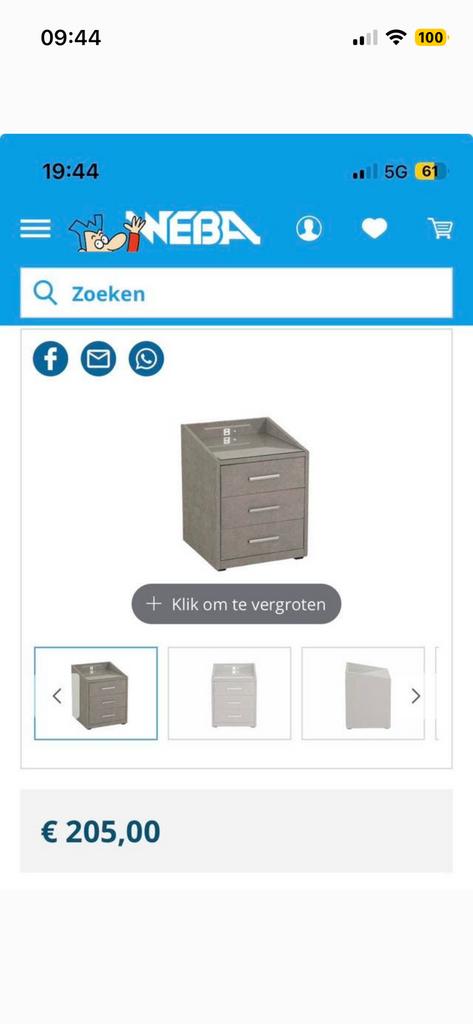 Nieuwe nachttafels, Enlèvement, Neuf