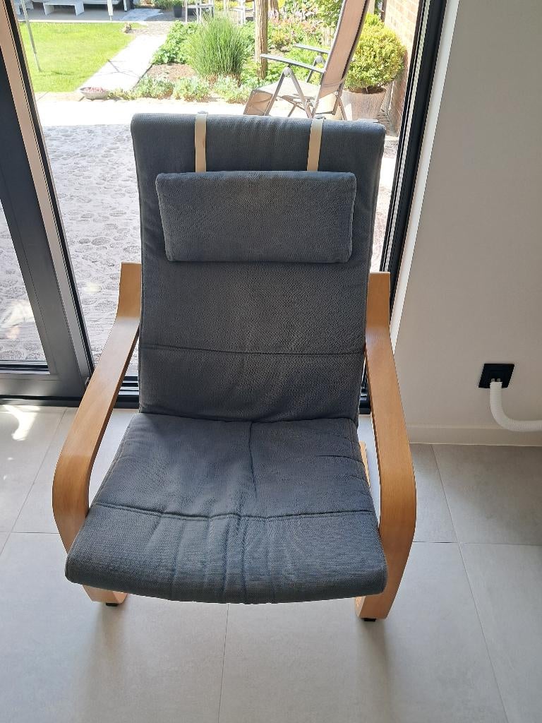 Poang zetel ikea, Huis en Inrichting, Ophalen, Gebruikt, Stof