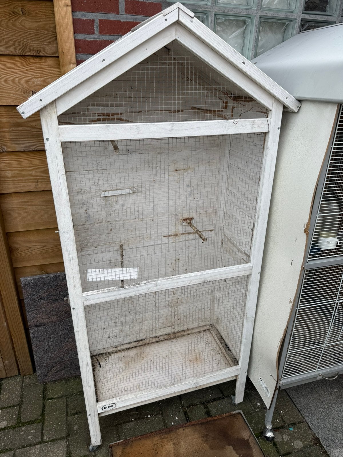 Vogelkooi zoals te zien op de foto’s. De kooi is nog goede, Ophalen, Zo goed als nieuw, Vogelkooi