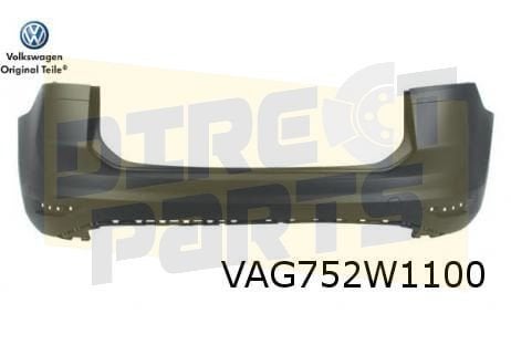 Volkswagen Touran (7/15-) achterbumper (+/- PDC) (GRU) (te s, Neuf, Arrière, Volkswagen, -