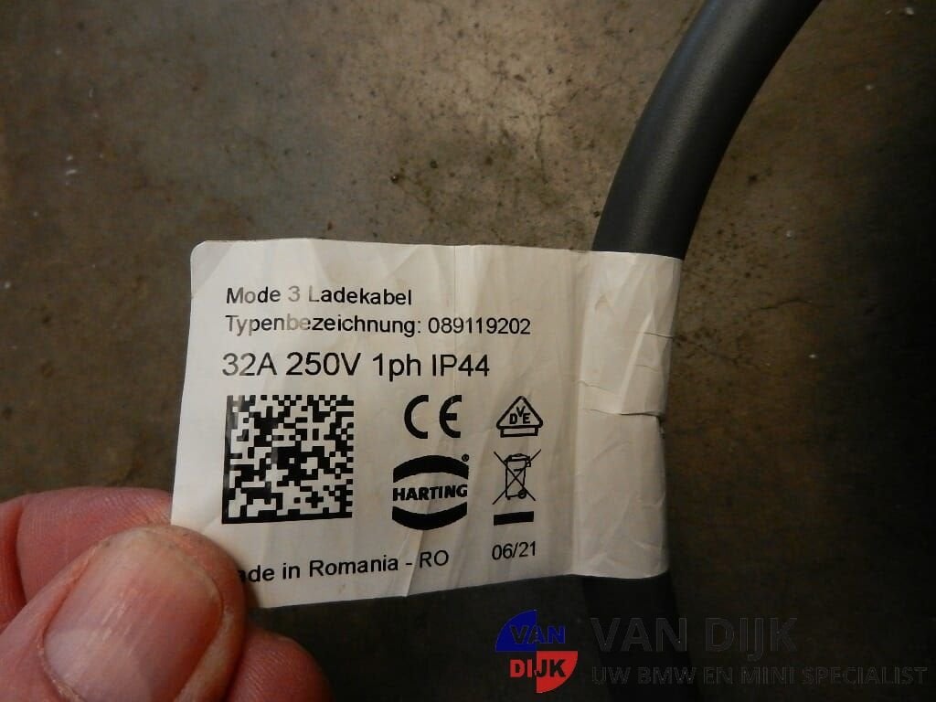 Laadkabel origineel BMW 1-fase lengte 5 meter 61905A13025, -, Laadkabel, -, -