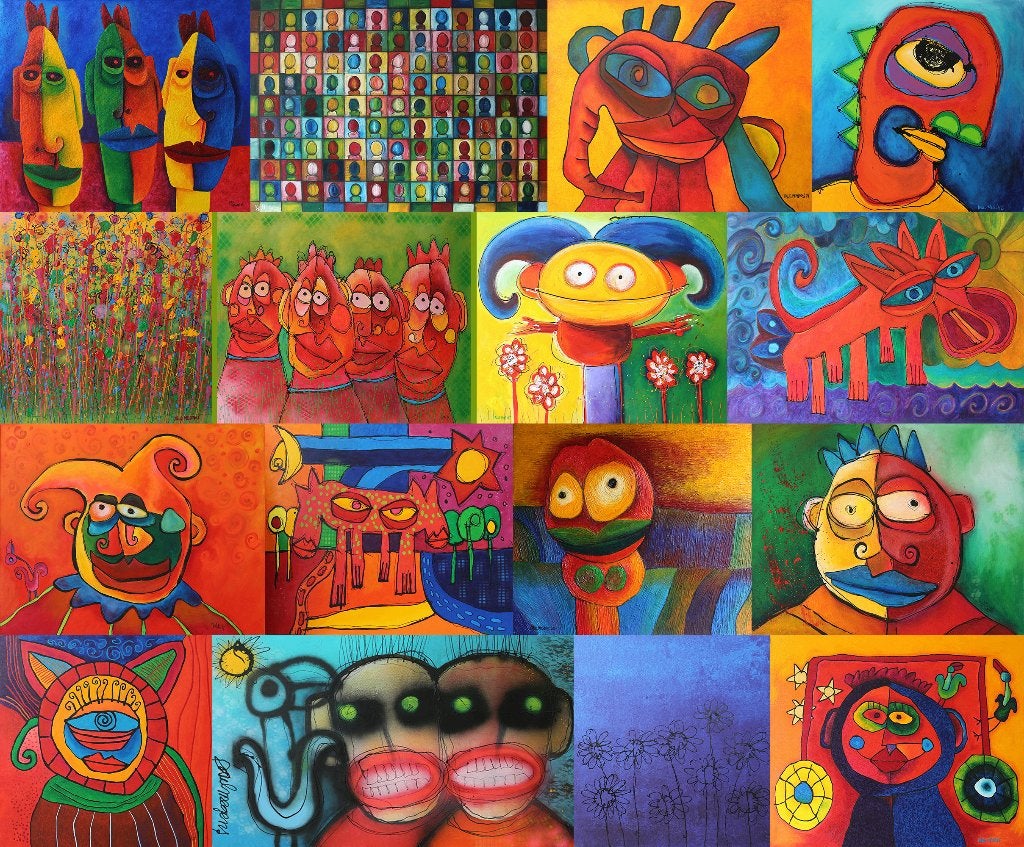 Paul Megens schilderijen KLEINE PRIJZEN !, Antiek en Kunst, Ophalen