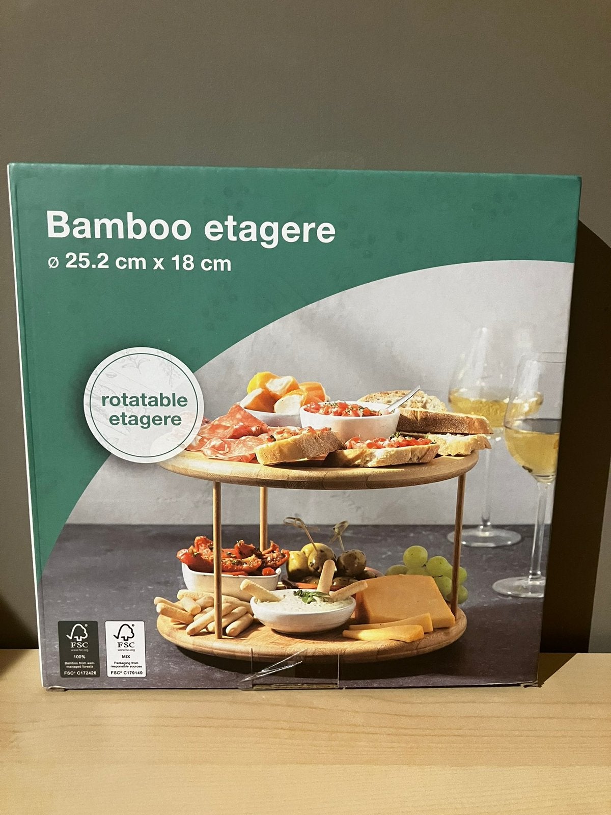 Nouveau dans son emballage - Étagère en bambou, Maison & Meubles, Enlèvement, Neuf, Bois, Balance ou Balances