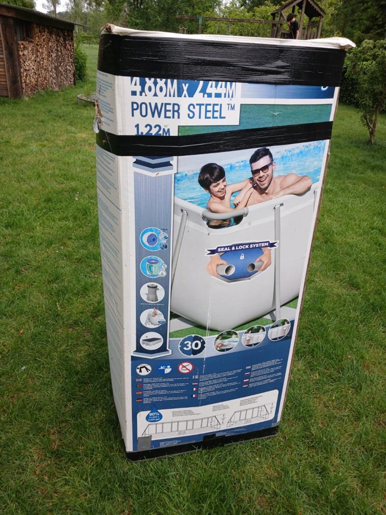 Zwembad met vele toebehoren, Tuin en Terras, Zwembaden, Gebruikt, Opzetzwembad, 80 tot 120 cm, 400 cm of meer, 200 tot 300 cm