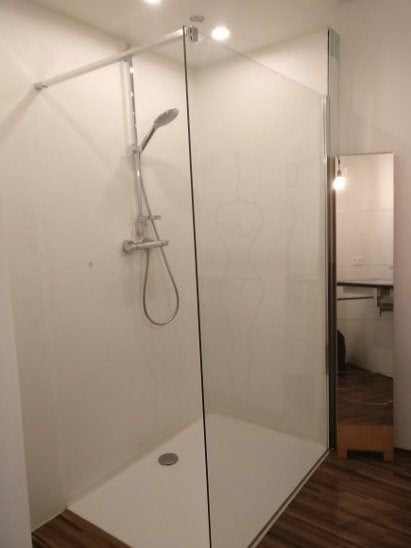 paroi de douche 8 mm — Inda A16 (chrome) 118-120 x 200 cm, Enlèvement, Comme neuf, Verre, Douche