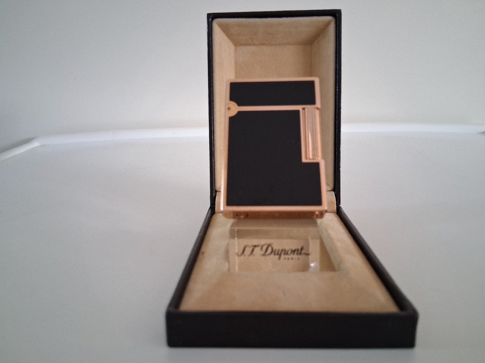 Briquet en laque chinoise Dupont L2 avec son PING, Enlèvement ou Envoi, Comme neuf, Briquet