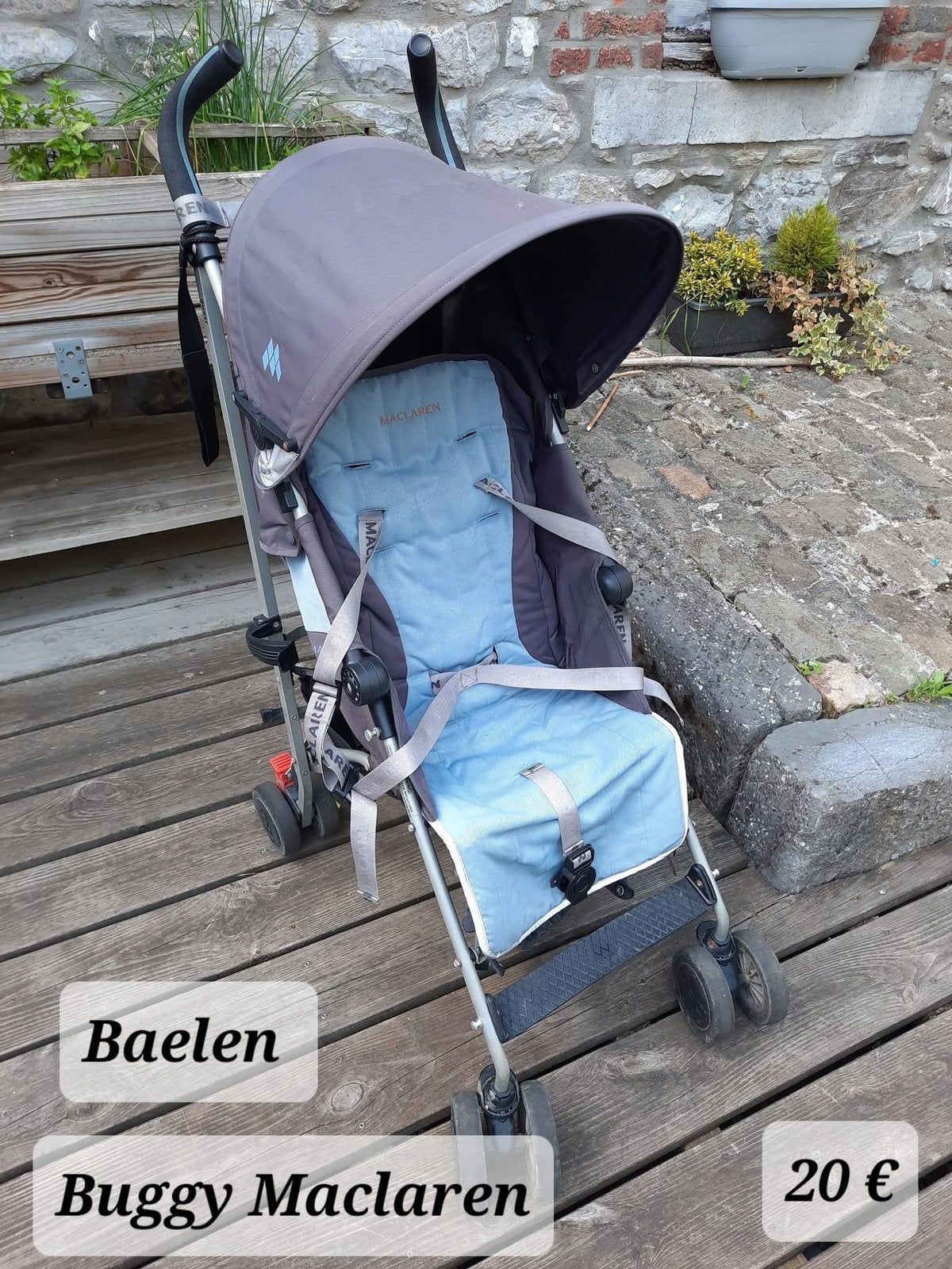 Poussette canne, Enlèvement, Utilisé, Maclaren, Dossier réglable